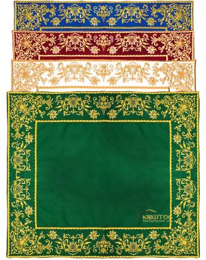 Ειλητό Χρυσοκέντητο με Βυζαντινά Άνθη