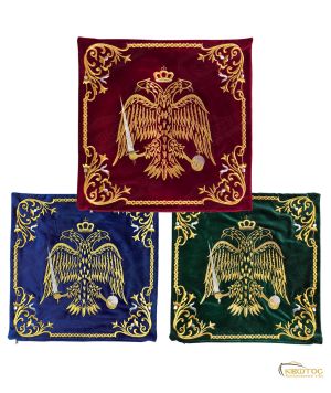 Κάλυμμα Μαξιλαριού Χρυσοκέντητο με Βυζαντινό Αετό