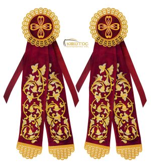 Κορδέλες Στολισμού Σχέδιο Σταυρός Λουλούδι