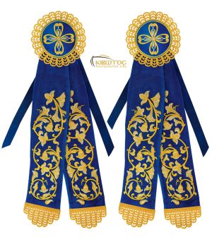 Κορδέλες Στολισμού Σχέδιο Σταυρός Λουλούδι