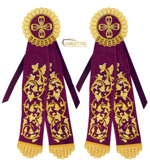 Κορδέλες Στολισμού Σχέδιο Σταυρός Λουλούδι