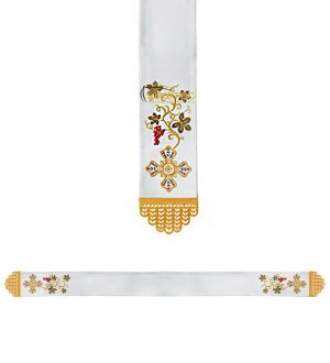 Κορδέλα Ευαγγελίου Σατέν Άμπελος Χρωματιστή