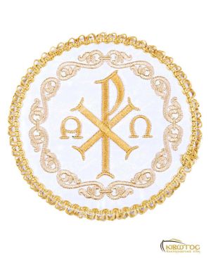 Ριπίδιο Χρυσοκέντητο Λευκό