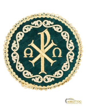 Ριπίδιο Χρυσοκέντητο Πράσινο