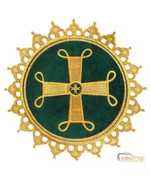 Ριπίδιο Χρυσοκέντητο Πράσινο