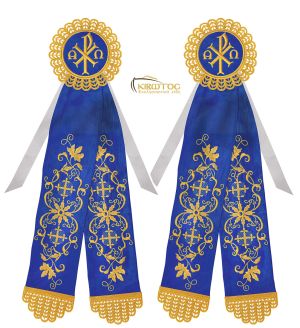 Κορδέλες Στολισμού Σχέδιο Σταυρός Λουλούδι