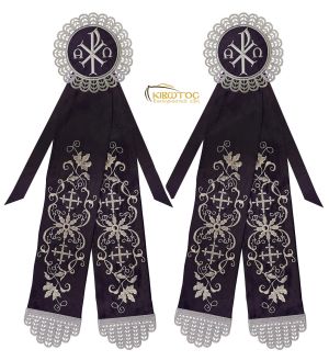 Κορδέλες Στολισμού Σχέδιο Σταυρός Λουλούδι