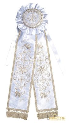 Κορδέλες Στολισμού Σχέδιο Σταυρός Λουλούδι