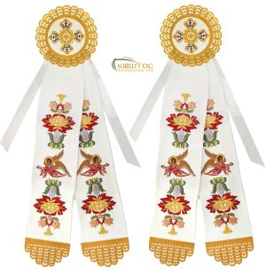 Κορδέλες Στολισμού Σχέδιο Λουλούδι Αγγελάκια