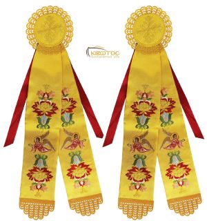 Κορδέλες Στολισμού Σχέδιο Λουλούδι Αγγελάκια