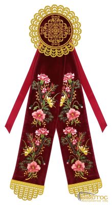 Κορδέλες Στολισμού Σχέδιο Άνθη