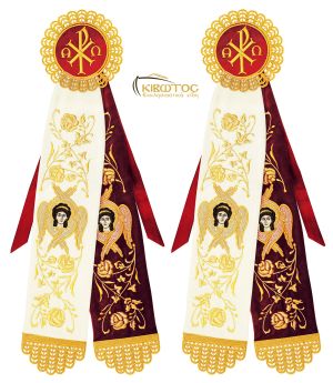 Κορδέλες Στολισμού με Άγγελο και Κέντημα