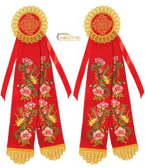 Κορδέλες Στολισμού με Πολύχρωμα Άνθη