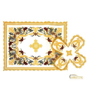 Κάλυμμα Αγίου Δισκοπότηρου Σετ Πολύχρωμο