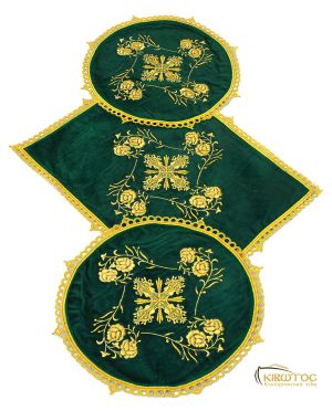 Βάση Δικεροτρίκερων Βελούδο Πράσινο