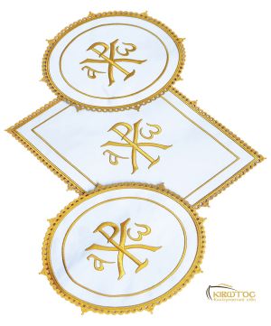 Βάση Δικεροτρίκερων Βελούδο Λευκό