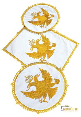 Βάση Δικεροτρίκερων Σατέν Λευκό