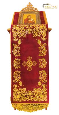 Κάλυμμα Προσκυνηταρίου Χρυσοκέντητο Μπορντό