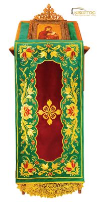 Κάλυμμα Προσκυνηταρίου Σχέδιο Άνθη