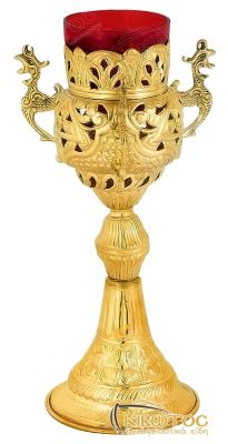 Ακοίμητο Καντήλι Αγίας Τράπεζας Επίχρυσο