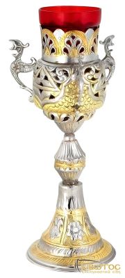 Ακοίμητο Καντήλι Αγίας Τράπεζας Δίχρωμο