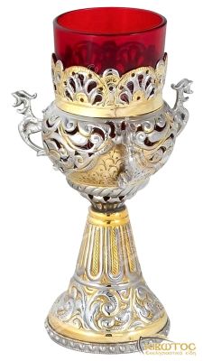 Ακοίμητο Καντήλι Αγίας Τράπεζας Δίχρωμο