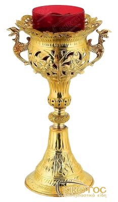 Ακοίμητο Καντήλι Αγίας Τράπεζας Επίχρυσο