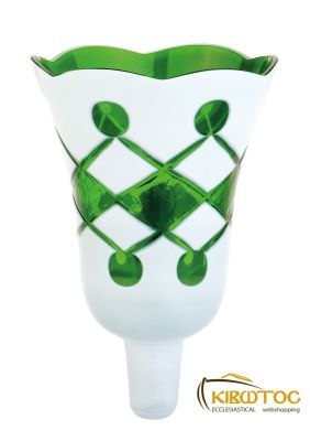 Καντηλόκουπα 14,5x10,5cm Δίχρωμη Χαρακτή