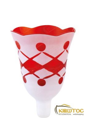 Καντηλόκουπα 12x8,5cm Δίχρωμη Χαρακτή