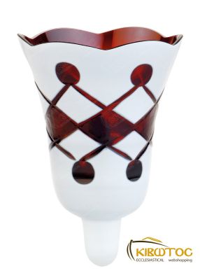 Καντηλόκουπα 14,5x10,5cm Δίχρωμη Χαρακτή