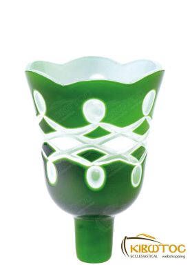 Καντηλόκουπα 12x8,5cm Δίχρωμη Χαρακτή