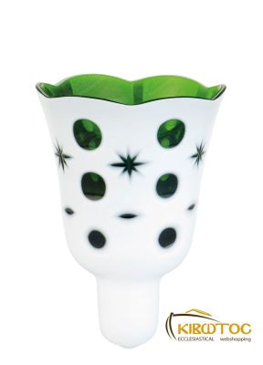 Καντηλόκουπα 12x8,5cm Δίχρωμη Χαρακτή