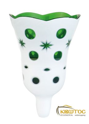 Καντηλόκουπα 14,5x10,5cm Δίχρωμη Χαρακτή