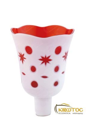 Καντηλόκουπα 12x8,5cm Δίχρωμη Χαρακτή