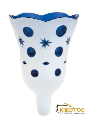 Καντηλόκουπα 14,5x10,5cm Δίχρωμη Χαρακτή