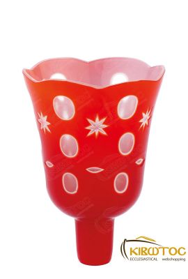 Καντηλόκουπα 12x8,5cm Δίχρωμη Χαρακτή