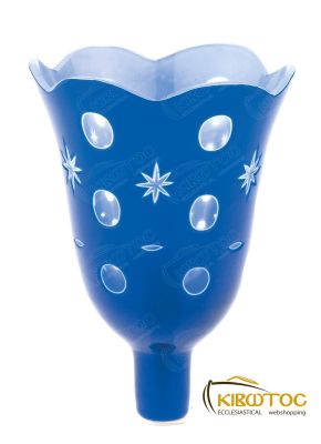 Καντηλόκουπα 14,5x10,5cm Δίχρωμη Χαρακτή