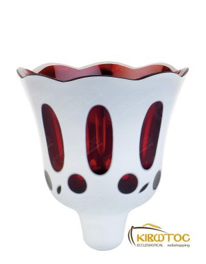 Καντηλόκουπα 10,7x9cm Δίχρωμη Χαρακτή