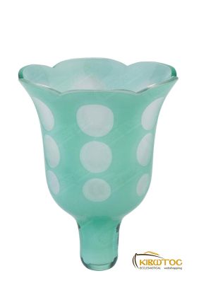 Καντηλόκουπα 12x8,5cm Δίχρωμη Χαρακτή