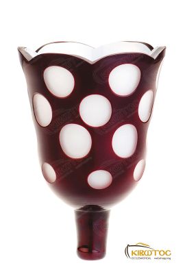 Καντηλόκουπα 13x8,5cm Δίχρωμη Χαρακτή