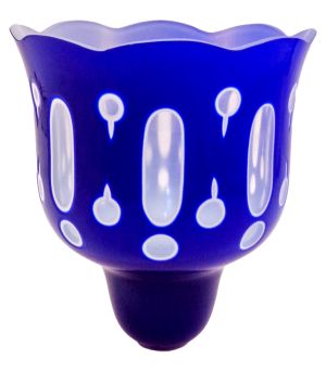 Καντηλόκουπα 15,5x14,5cm Δίχρωμη Χαρακτή