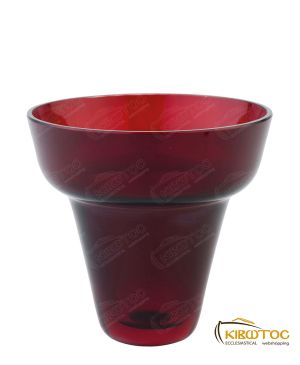 Καντηλόκουπα 10,7x10cm Κόκκινη