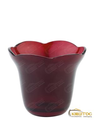 Καντηλόκουπα 9,1x7,9cm Κόκκινη