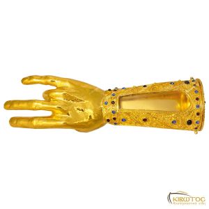 Λειψανοθήκη Χέρι Ευλογίας Συρματερή Επίχρυση