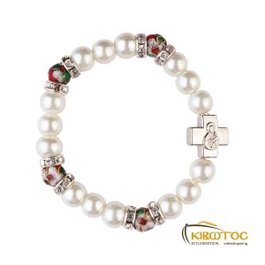 Βραχιόλι Μαργαριτάρια με Σταυρό