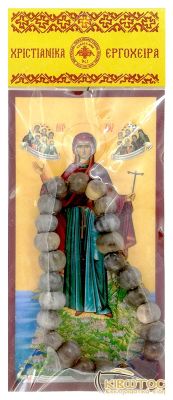 Βραχιόλι Δάκρυ Παναγίας με Ξύλινο Σταυρό