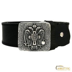 Δερμάτινη Ζώνη με Αγκράφα Δικέφαλος Αετός