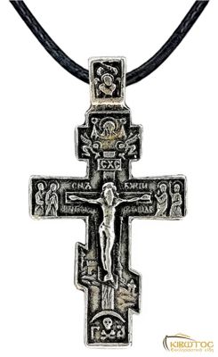 Φυλαχτό Λαιμού Εσταυρωμένος Επάργυρο