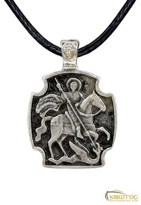 Φυλαχτό Λαιμού Άγιος Γεώργιος Επάργυρο