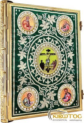 Ευαγγέλιο Χρυσοκέντητο Επίχρυσο 6289